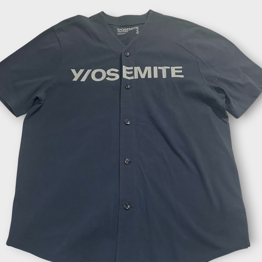 James Perse Yosemite Performance Baseball Jersey Navy Blue Mens 3 MHC3337YE